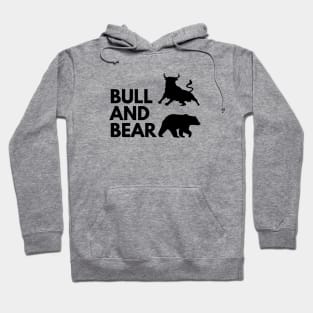 The Bull & The Bear Artwork 2 (Black) Hoodie